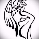 Классный эскиз тату крылья – рисунок наколки крыло подойдет для что обозначает тату крылья