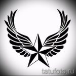 Классный эскиз татуировки крылья – рисунок тату крыло подойдет для тату эскизы крылья на спину