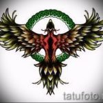 Необычный эскиз тату феникс – оригинальный рисунок для использования как эскиз для тату с фениксом