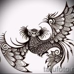 Эксклюзивный эскиз наколки феникс – оригинальный рисунок для использования как эскиз для татуировки с фениксом