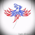 Крутой эскиз татуировки феникс – стильный рисунок для использования как эскиз для татуировки с огненной птицей