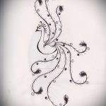 Интересный эскиз тату феникс – стильный рисунок для использования как эскиз для тату с фениксом