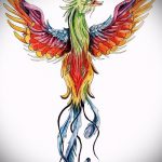 Классный эскиз тату феникс – оригинальный рисунок для использования как эскиз для татуировки с огненной птицей
