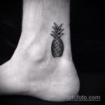 Зачетный пример готовой тату ананас – рисунок подойдет для тату ананас на запястье