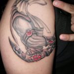 Классный пример готовой татуировки Анубис – рисунок подойдет для тату анубиса на руке