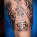 Оригинальный пример выполненной татуировки Анубис – рисунок подойдет для tattoo anubis