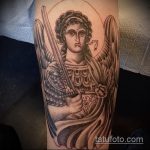 Крутой вариант существующей татуировки Архангел Михаил – рисунок подойдет для архангел михаил тату на спине