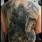 Уникальный пример готовой тату Архангел Михаил – рисунок подойдет для тату архангел михаил с мечом