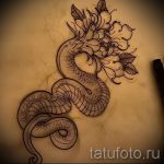 Достойный вариант тату эскиз змеи – можно использовать для тату змея обвивает руку