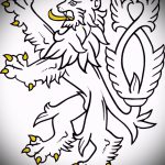 Уникальный вариант тату эскиз лев с короной – можно использовать для тату лев с короной женские