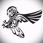 Достойный вариант татуировки эскиз филин – можно использовать для тату филин или сова
