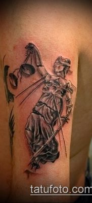 Blind Lady With Justice Scale Tattoo Design  Greek Goddess Themis   274x489 PNG Download  PNGkit