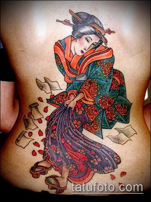 Гейша, татуировка восточной девушки - Значение татуировок