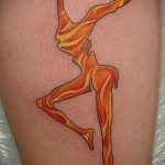фото тату балерина №498 - эксклюзивный вариант рисунка, который хорошо можно использовать для переработки и нанесения как тату балерина и волк