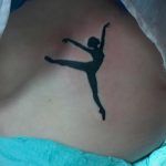 фото тату балерина №784 - эксклюзивный вариант рисунка, который хорошо можно использовать для доработки и нанесения как тату балерина на запястье