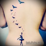 фото тату балерина №919 - крутой вариант рисунка, который успешно можно использовать для переделки и нанесения как тату балерина значение