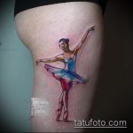 фото тату балерина №413 - классный вариант рисунка, который удачно можно использовать для преобразования и нанесения как тату балерина и лебедь значение