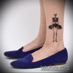 фото тату балерина №560 - уникальный вариант рисунка, который легко можно использовать для переделки и нанесения как тату балерина на спине