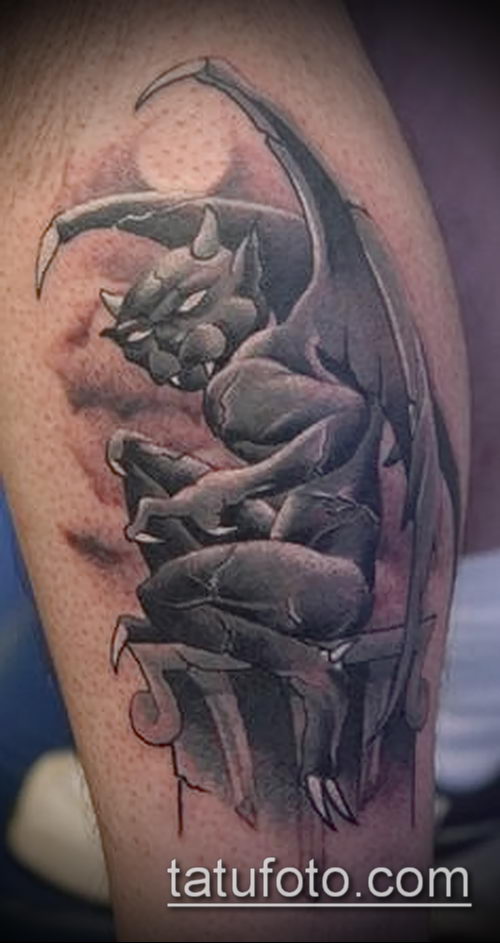 Фото тату гаргулья (значение) - пример интересного рисунка тату - 017 tatufoto.com