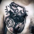 Фото тату револьвер (значение) - пример интересного рисунка тату - 034 tatufoto.com