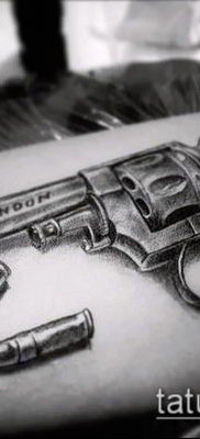 Фото тату револьвер (значение) — пример интересного рисунка тату — 046 tatufoto.com