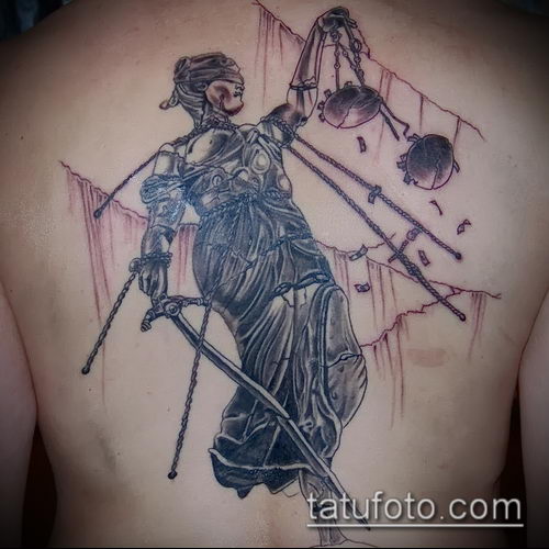 фото тату Фемида (значение) - пример интересного рисунка тату - 044 tatufoto.com