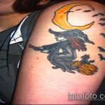 фото тату ведьма №172 - прикольный вариант рисунка, который удачно можно использовать для переделки и нанесения как тату ведьма на руке