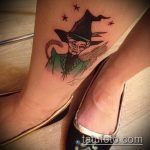 фото тату ведьма №843 - интересный вариант рисунка, который хорошо можно использовать для переделки и нанесения как тату ведьма мультик