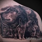 фото тату волчица №252 - классный вариант рисунка, который хорошо можно использовать для преобразования и нанесения как парное тату волк и волчица