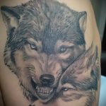 фото тату волчица №820 - крутой вариант рисунка, который успешно можно использовать для переработки и нанесения как тату волчица и ловец снов