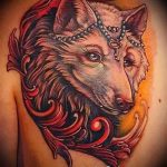 фото тату волчица №694 - классный вариант рисунка, который удачно можно использовать для преобразования и нанесения как тату волчица и волк