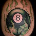 фото тату восемь №73 - крутой вариант рисунка, который успешно можно использовать для доработки и нанесения как tattoo 8 ball designs