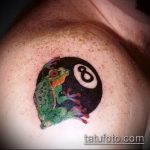 фото тату восемь №578 - прикольный вариант рисунка, который легко можно использовать для преобразования и нанесения как tattoo 8 ball