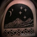 фото тату горы №96 - достойный вариант рисунка, который удачно можно использовать для переработки и нанесения как тату горы и луна