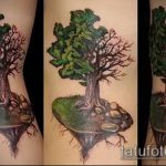 фото тату дерево №543 - достойный вариант рисунка, который легко можно использовать для доработки и нанесения как тату деревья лес