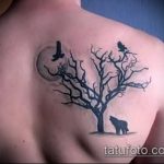 фото тату дерево №854 - уникальный вариант рисунка, который хорошо можно использовать для переработки и нанесения как тату дерево с корнями