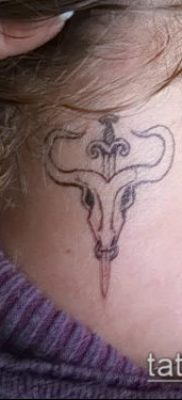 тату череп быка фото (значение) — пример интересного рисунка тату — 003 tatufoto.com