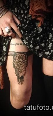 тату череп быка фото (значение) — пример интересного рисунка тату — 006 tatufoto.com