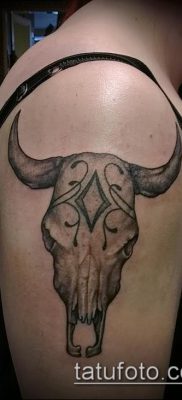 тату череп быка фото (значение) — пример интересного рисунка тату — 015 tatufoto.com