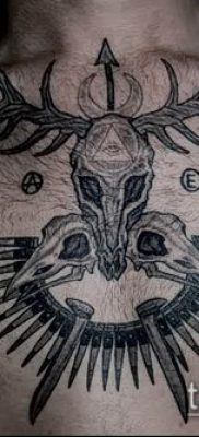 тату череп быка фото (значение) — пример интересного рисунка тату — 032 tatufoto.com