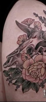 тату череп быка фото (значение) — пример интересного рисунка тату — 034 tatufoto.com