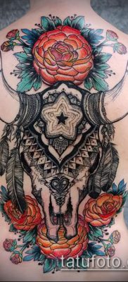 тату череп быка фото (значение) — пример интересного рисунка тату — 035 tatufoto.com