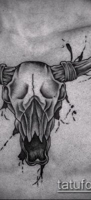 тату череп быка фото (значение) — пример интересного рисунка тату — 043 tatufoto.com
