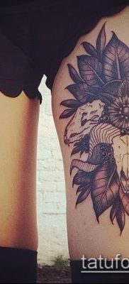 тату череп быка фото (значение) — пример интересного рисунка тату — 046 tatufoto.com