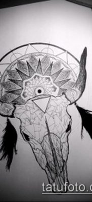 тату череп быка фото (значение) — пример интересного рисунка тату — 048 tatufoto.com