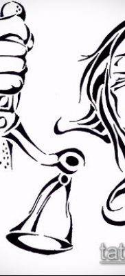 тату весы (зодиак) (значение) — пример интересного рисунка тату — 002 tatufoto.com