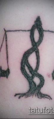 тату весы (зодиак) (значение) — пример интересного рисунка тату — 015 tatufoto.com