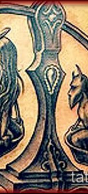 тату весы (зодиак) (значение) — пример интересного рисунка тату — 028 tatufoto.com