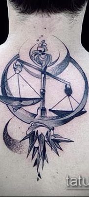 тату весы (зодиак) (значение) — пример интересного рисунка тату — 038 tatufoto.com