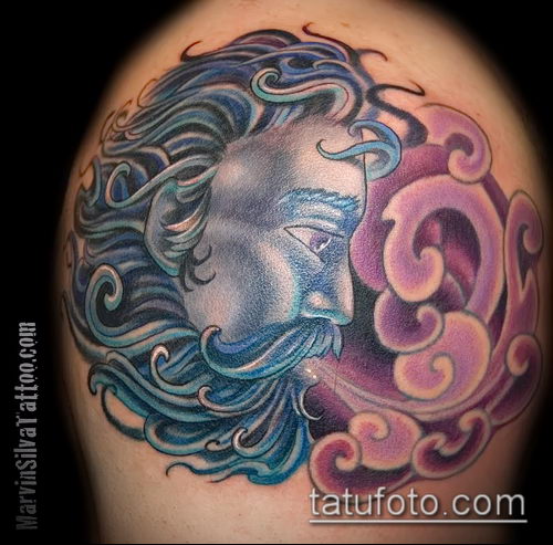 тату ветер фото (значение) - пример интересного рисунка тату - 035 tatufoto.com